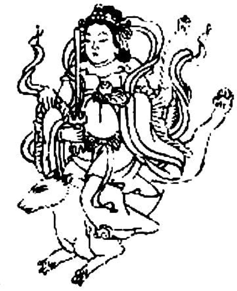 荼枳尼天！？ Amazon | [TUGE9999] 荼枳尼天 ダキニ ドライ Tシャツ 白狐